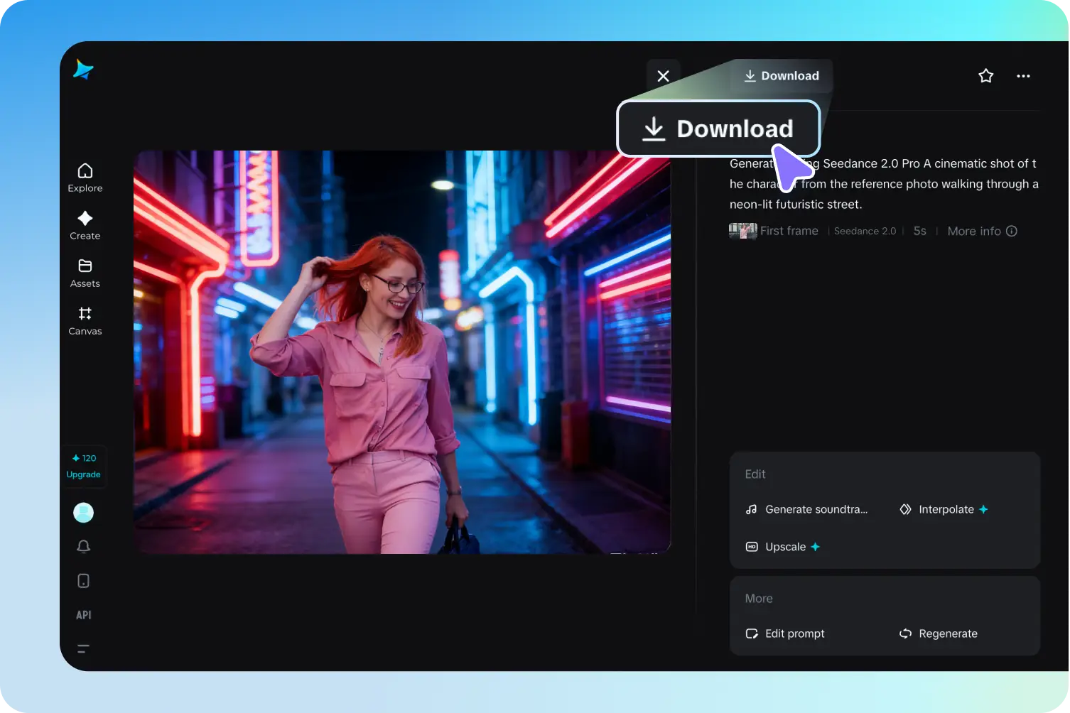 Generate, Refine, and Export